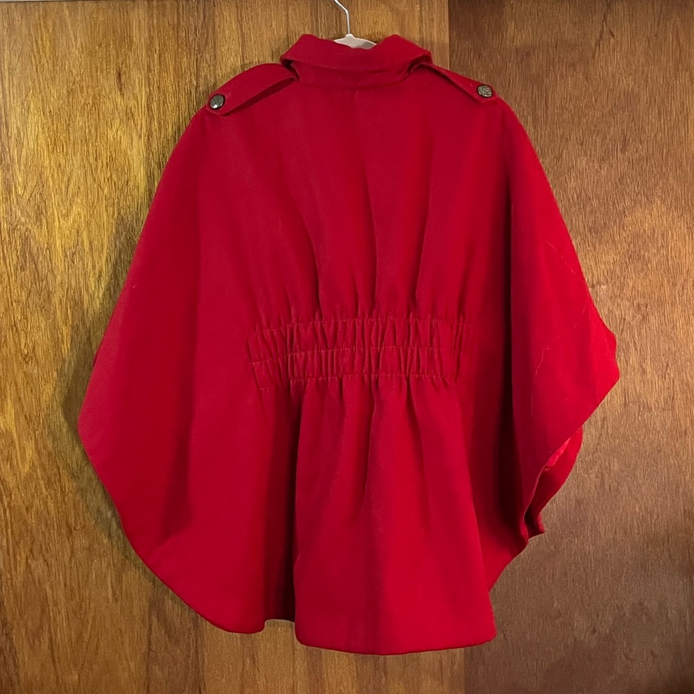 American Rag Red Cape Coat - Picture 2 of 3